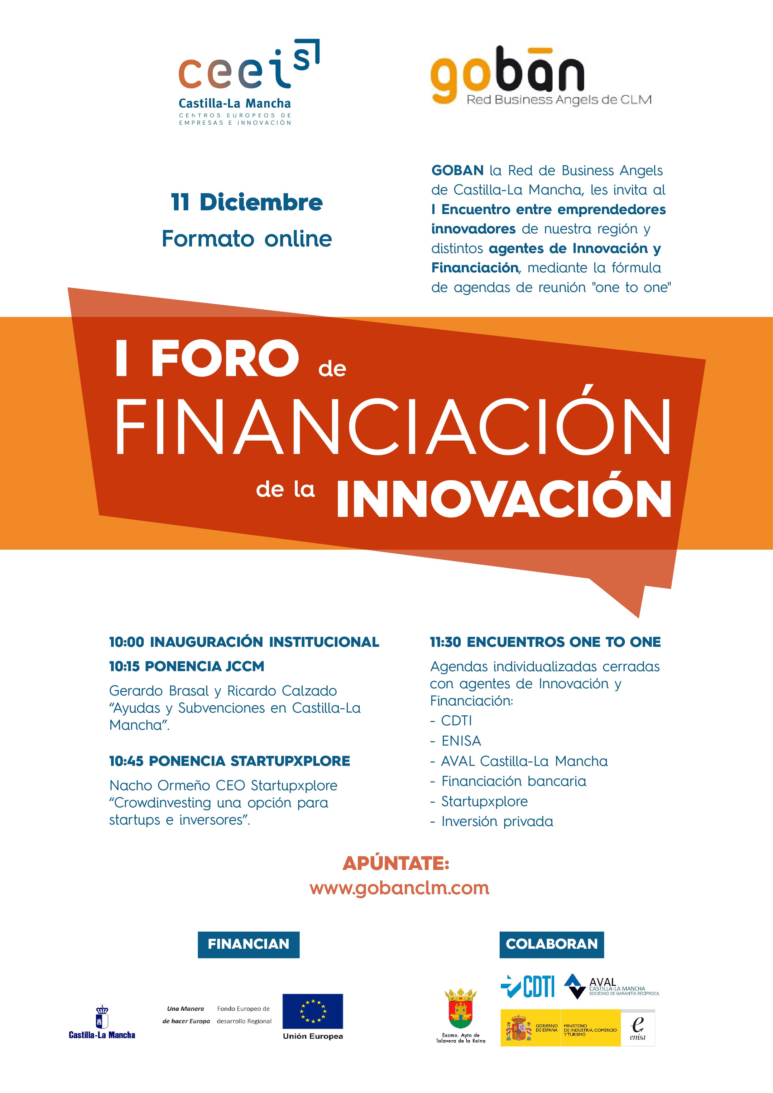 foro de financiaci&oacute;n innovaci&oacute;n startups y emprendedores