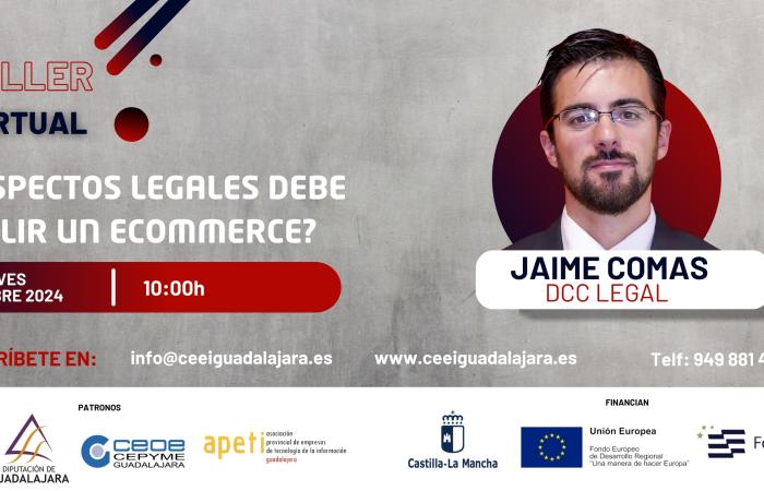 Taller Virtual - Jaime Comas -  Jueves 10 Octubre 2024 - �Qu� aspectos legales debe cumplir un Ecommerce? -�