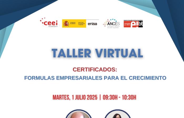 TALLER VIRTUAL - CERTIFICADOS : FORMULAS EMPRESARIALES PARA EL CRECIMIENTO �