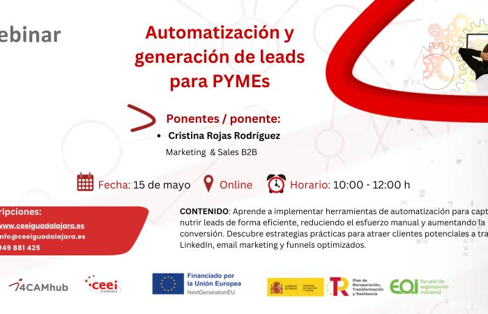 WEBINAR 15 MAYO 2025 - Automatizaci�n y generaci�n de leads para PYMEs�