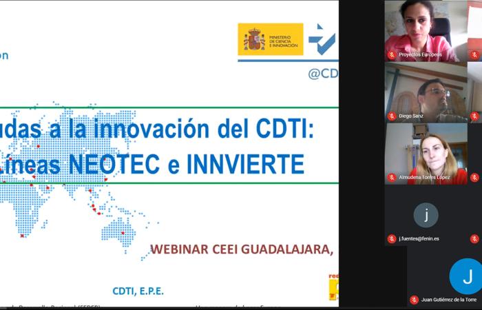 Las l�neas Innvierte y Neotec de CDTI protagonizan de un nuevo taller virtual del CEEI Guadalajara �