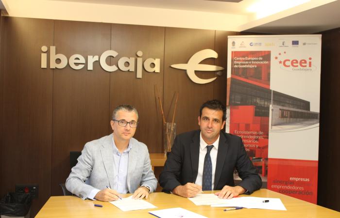 Renovado el convenio de colaboraci�n entre el CEEI Guadalajara e Ibercaja�