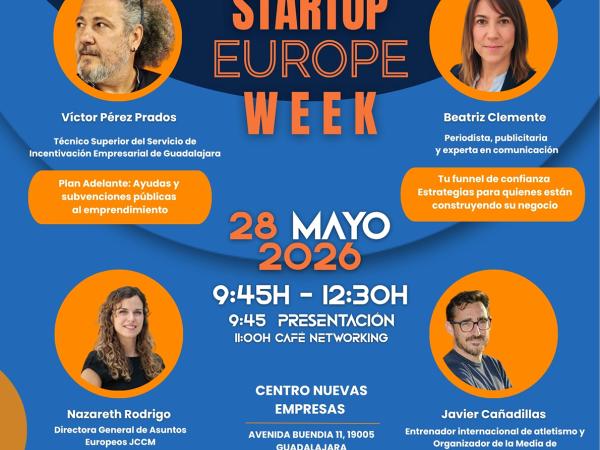 El CEEI Guadalajara conecta a los emprendedores locales con las oportunidades europeas en la Startup Europe Week el pr�ximo 28 de mayo