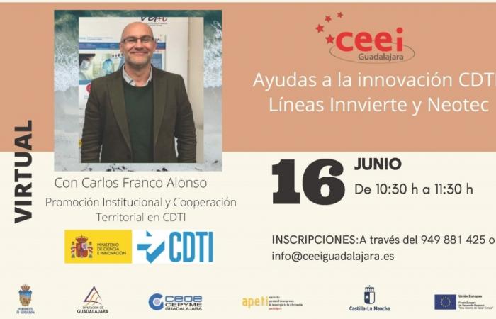 Taller I D i Ayudas CDTI a la innovaci�n y al fomento del emprendimiento: Innvierte y Neotec�