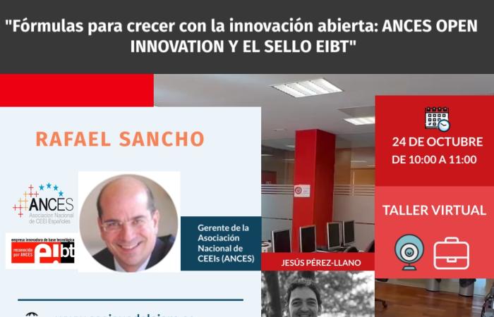 Taller Virtual F�rmulas para crecer con la innovaci�n abierta: ANCES OPEN INNOVATION Y EL SELLO  EIBT�