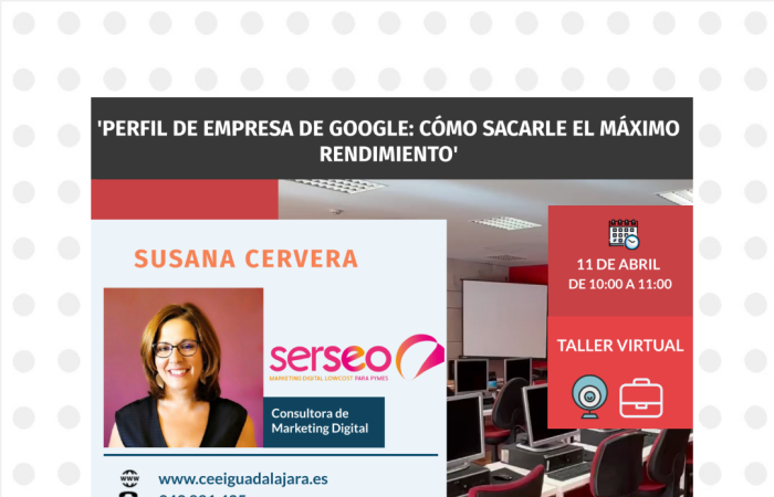 NUEVO TALLER VIRTUAL: 11 DE ABRIL CON SUSANA CERVERA�